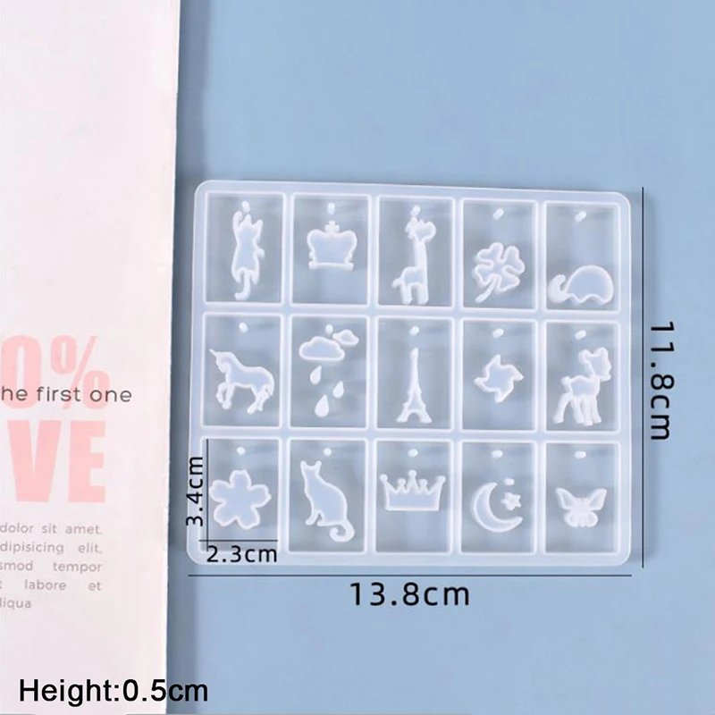 

DIY Miniature Jewelry Necklace Making Silicone Mold Craft Resin Pendent Mould