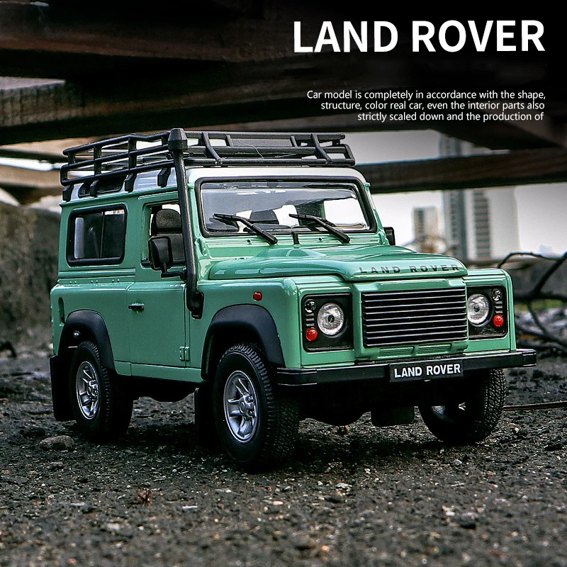 WELLY 1:24 Land Rover Defender модель автомобиля из сплава искусственные Симпатичные