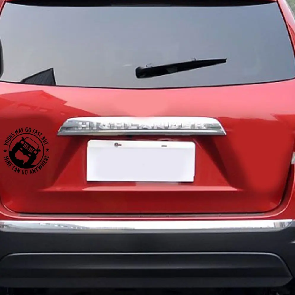 Refective ваш может идти быстро но стикер автомобиля внедорожный стиль