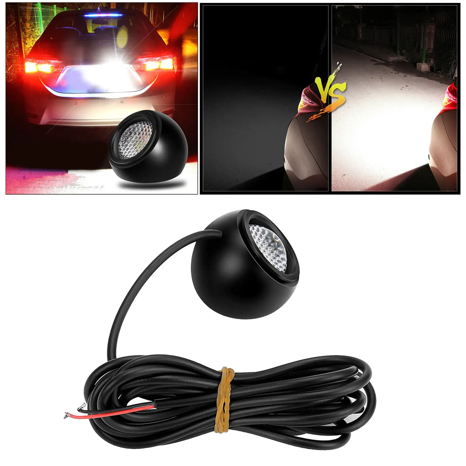 

Waterproof LED DRL Daytime Running Lights Durable Parking Signal Bulb for Car ATV Camper Trunk Reversing Light White