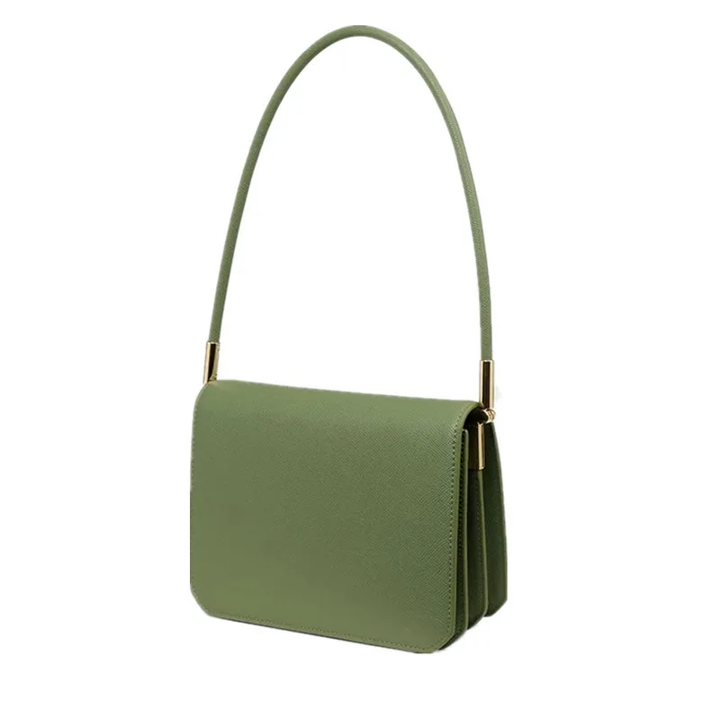 

2021underarm small square bag for ladies Litchi cowhide women's shoulder portable fashion leather handbag lipstick bag
