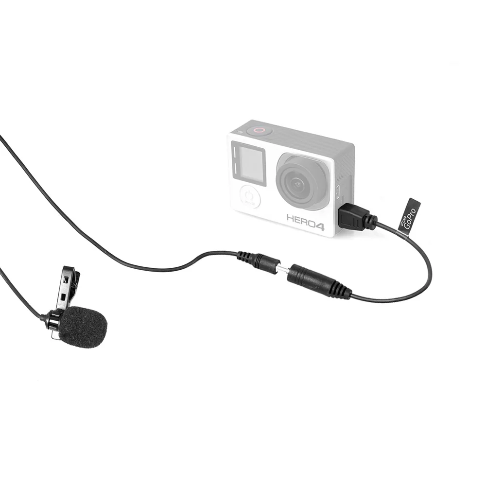 Причастие CVM-V01GP Lavalier микрофон клип на всенаправленный конденсаторный для GoPro Hero 3