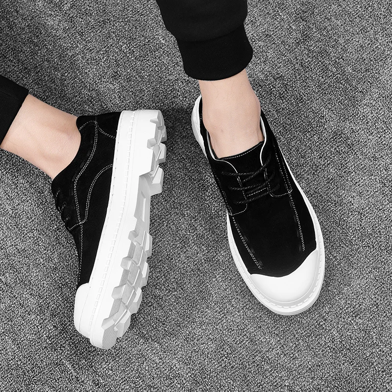 

Men shoes High Quality Genuine Leather Men Shoes Spring Work Safety Casual Shoes Fashion Flats Oxfords Loafers Moccasins