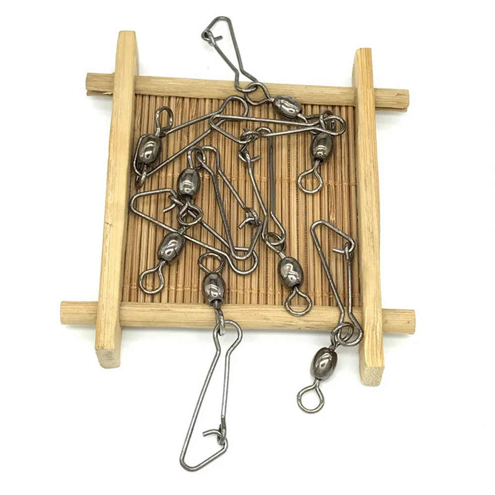 10 шт./лот соединительные цилиндрические Вертлюги звеньевые рыболовные