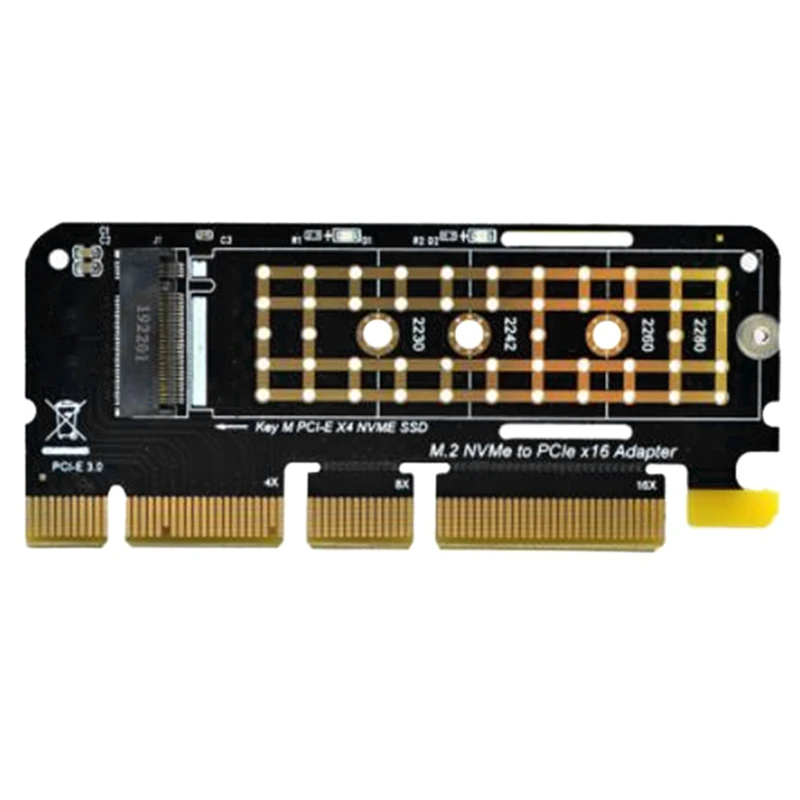 

M.2 NVMe SSD to PCI-E X16 Converter Card NGFF M-Key M.2 PCIe PCI-Express X4/X8/X16 HDD Solid State Disk Adapter Card