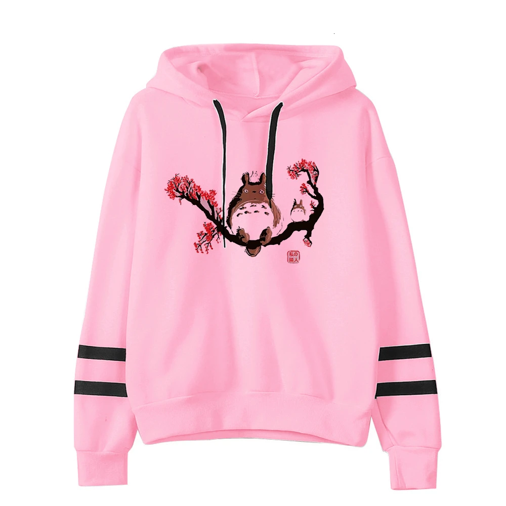 Женская толстовка с капюшоном в японском стиле Тоторо для студии Ghibli kawaii свитшот