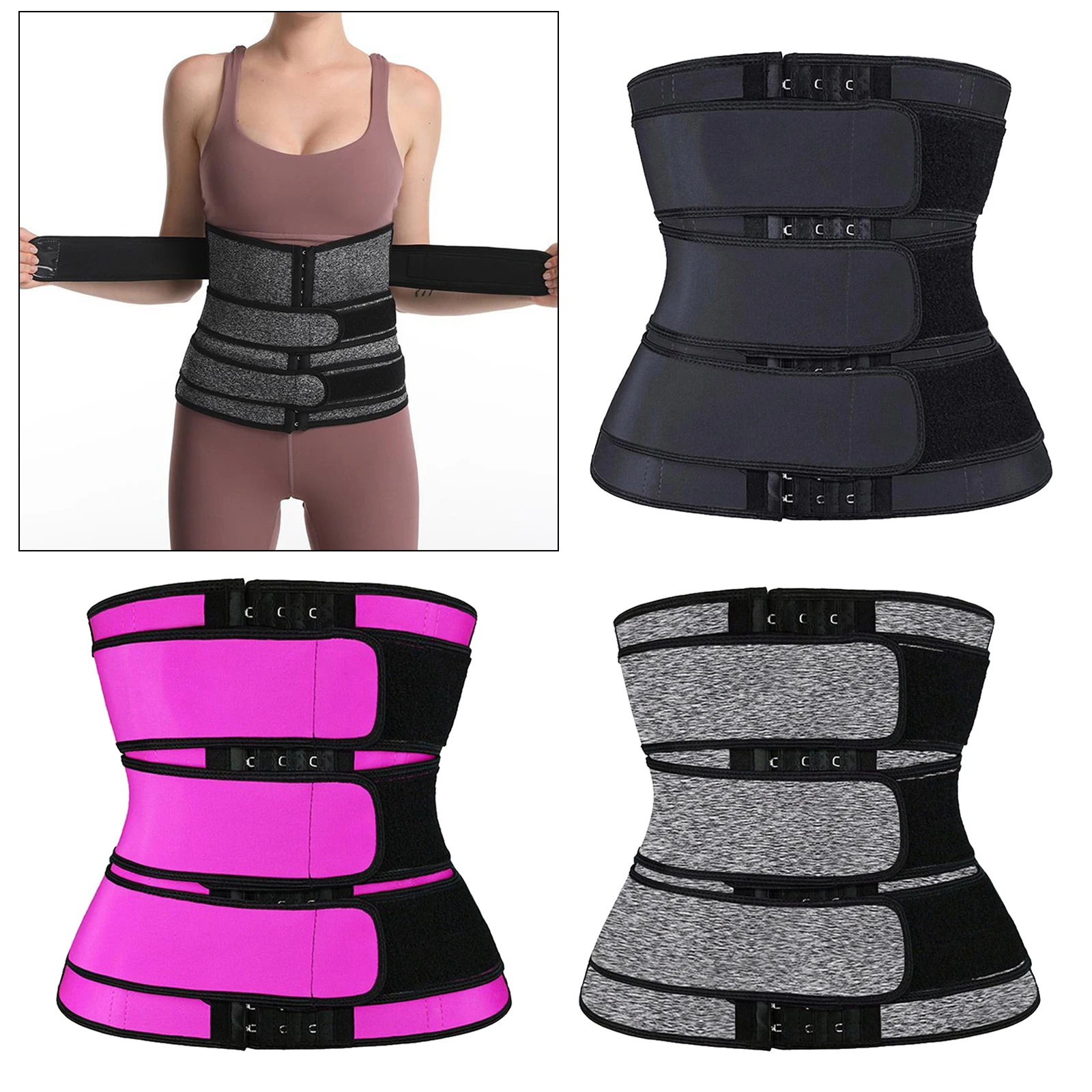

Waist Trainer Belt for Women Body Slimming Waist Cincher Trimmer Belt Sport Girdle Belt for Fitness Workout