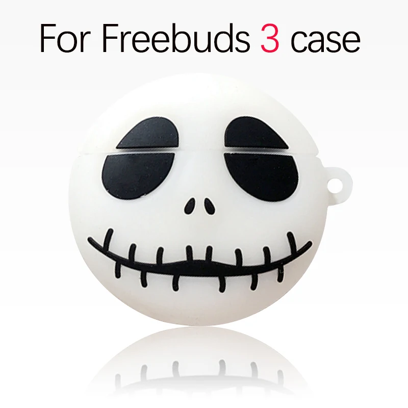 Милый объемный мультяшный чехол Grimace для Huawei Freebuds 3 наушников с черепом