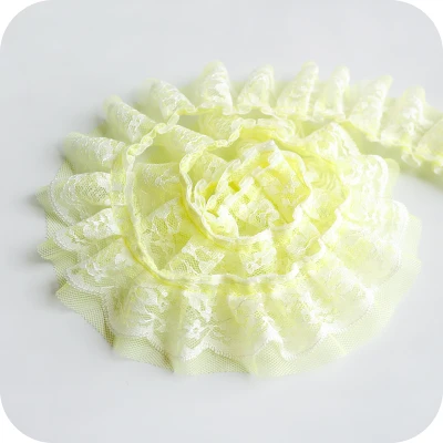 1 м последняя модель женское плиссированное платье 5 см гипюр кружевная отделка