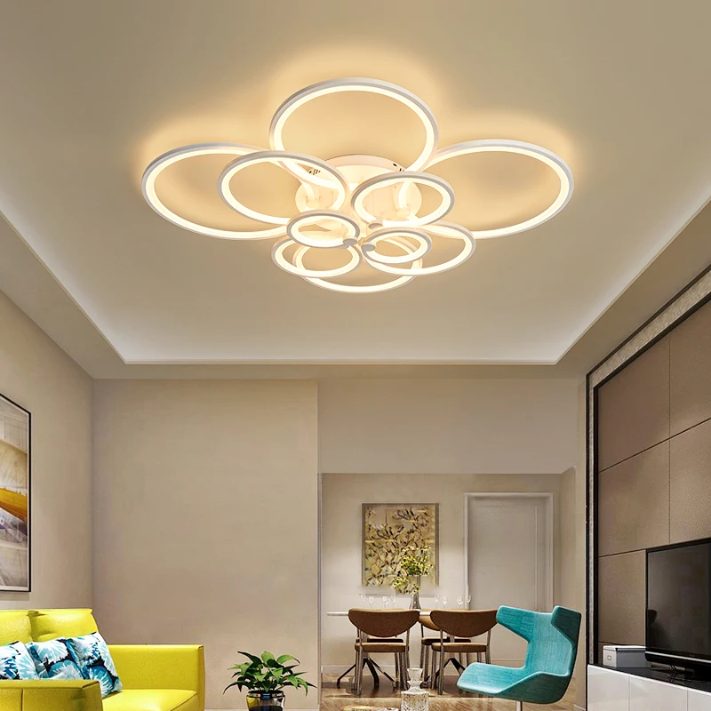 

MDWELL modern led ceiling lights for living room bedroom studyroom led lights Ceiling Lamp White/Black led Ceiling light 90-260V