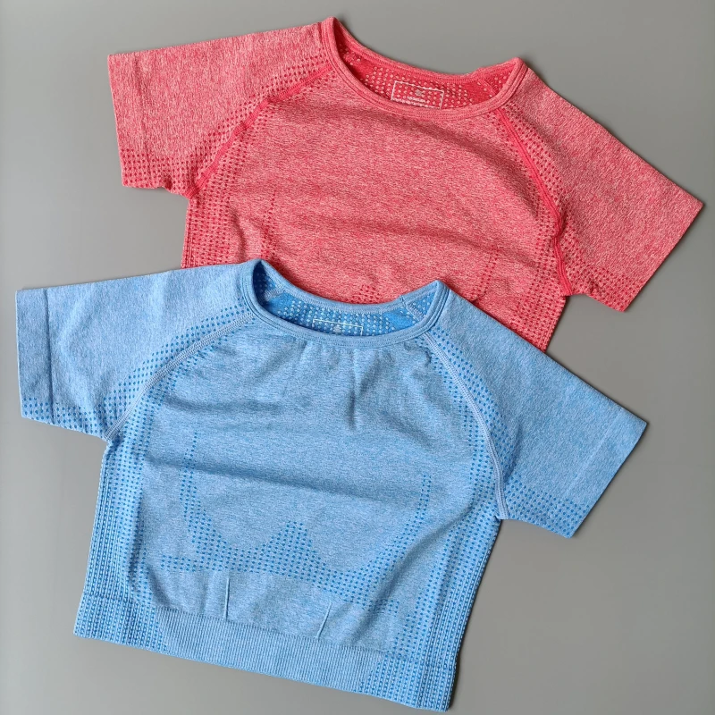 Женские топы 10 цветов 2020 спортивные рубашки для бега топ с коротким рукавом йоги