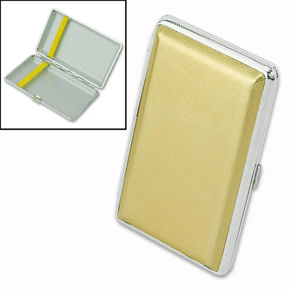 Элегантный популярный Карманный кожаный и металлический держатель коробка для