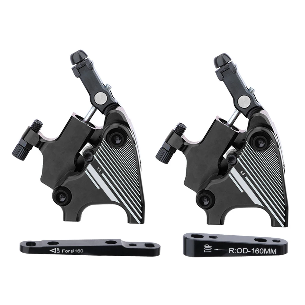 

Bike Line Pulling Hydraulic Disc Brake Caliper Bilateral Drive Bicycle Front Rear Brakes Caliper Bicycle Equipment Flat Mount