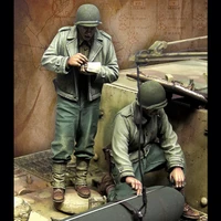 135 resin model figure gk soldier us infantry ww2 military theme of wwii unassembled and unpainted kit