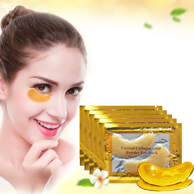 

20Pcs Crystal Collagen Gold Eye Mask Anti-Aging Dark Circles Acne Beauty Patches For Eye Skin Care Dilute Fine Lines
