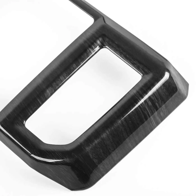 

Black Wood Grain ABS Rear Air Condition Outlet Vent Covers Trim for Ford F-150 F150 Car Inner Accessories
