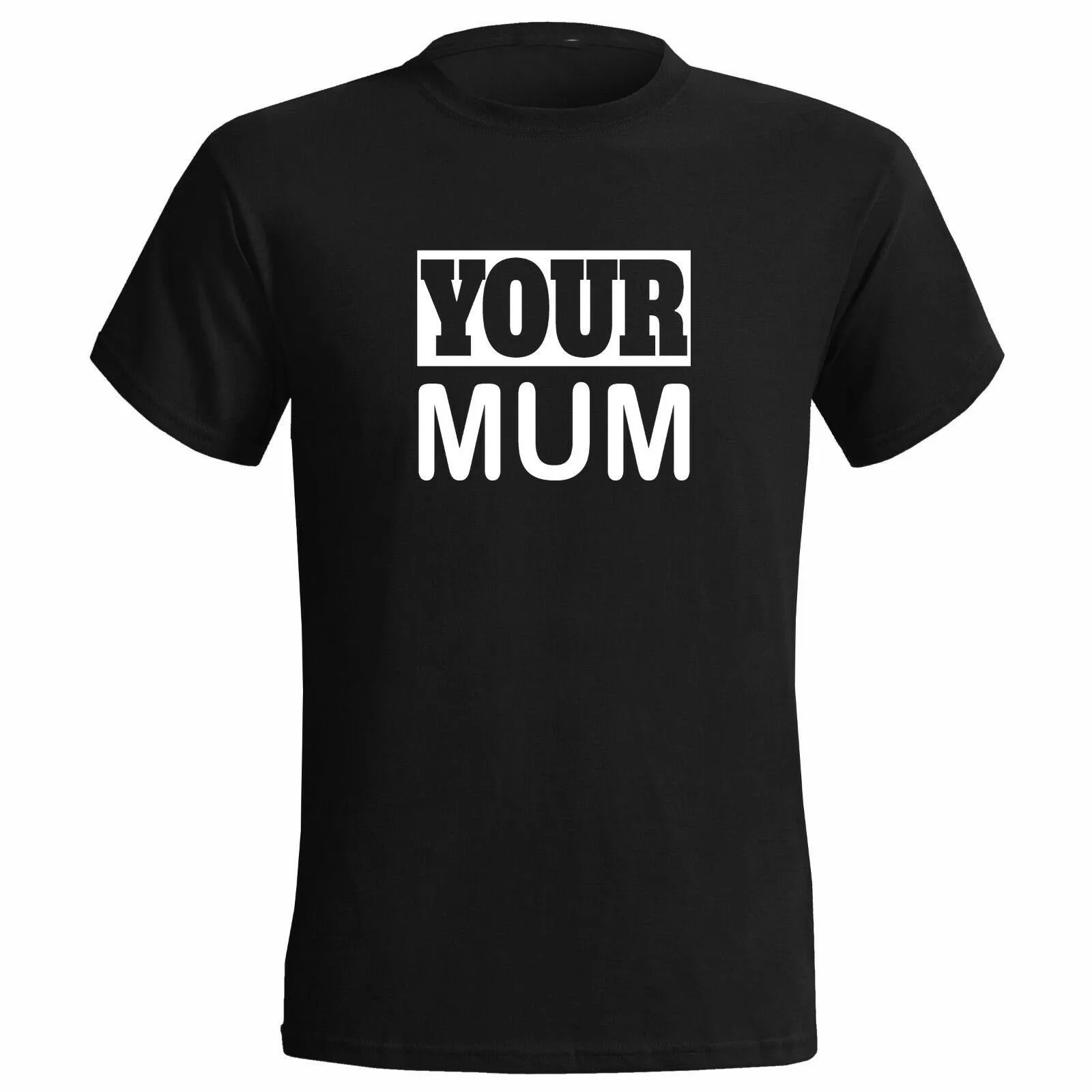 Футболка с логотипом ваша мама для мужчин женщин забавная шутка взрослых