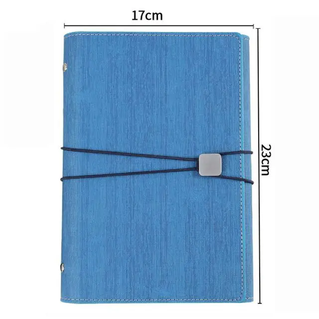 Блокнот А5 в деловом стиле кожаный блокнот на спирали твердом переплете