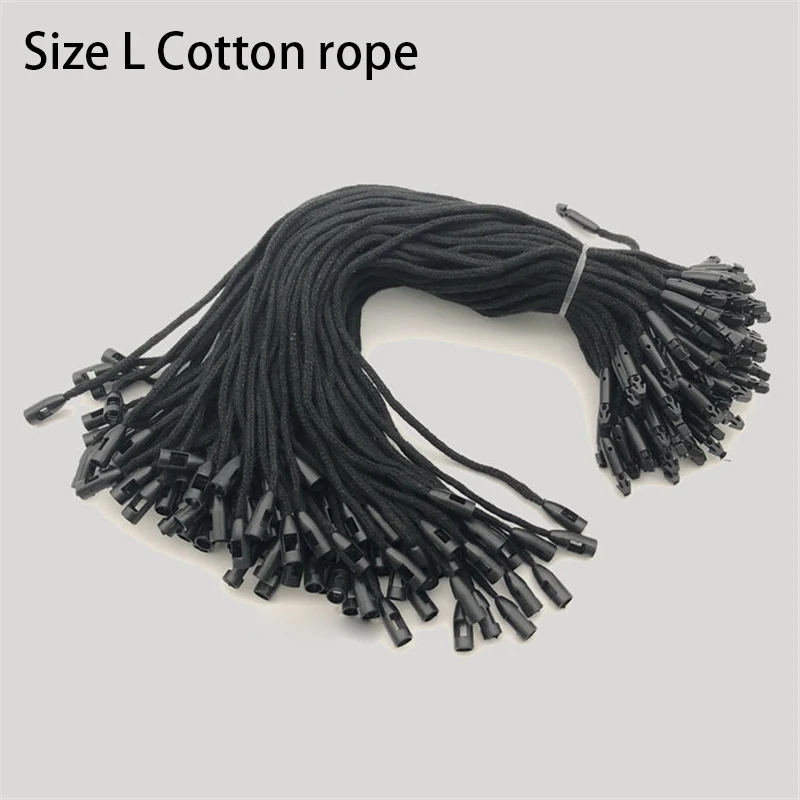 Цвет: белый черный 100 шт большой пуля одежда хлопок тег веревочные шнуры висит