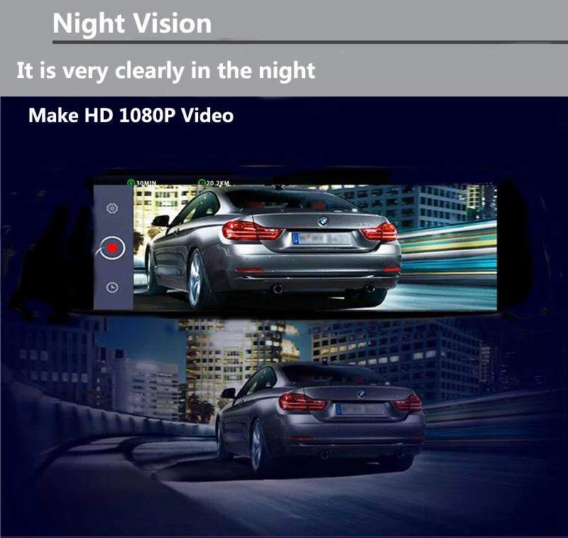 Maiyue star full HD 1080p7 дюймов dash камера android 5,0 Глобальная система позиционирования навигационный объектив рекордер автомобильная камера