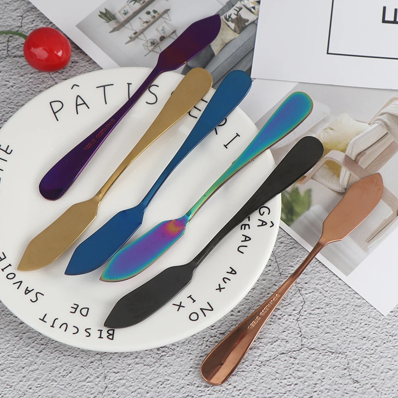 304 Нержавеющая сталь нож для масла и сыра десертное варенье разбрасыватель