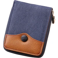 fashion mens wallet money bag patchwork short wallet male multi card holders purse coin pocket billfold high quality carteira