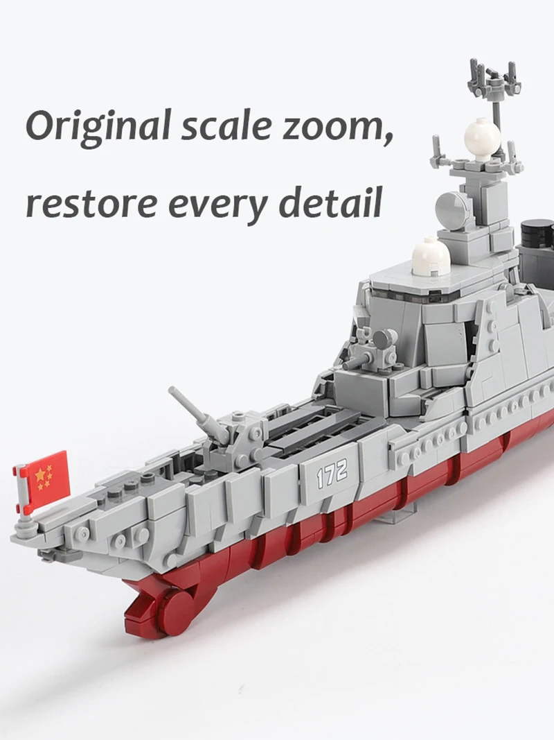 XINGBAO 06028 Новый 1359 шт Военная армейская Серия комплект эсминца строительные блоки