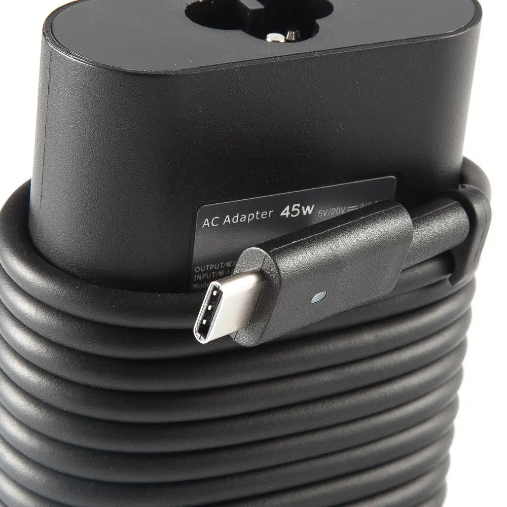 45 Вт USB C адаптер для ноутбука зарядное устройство Dell XPS 13 9365 9370 9380 DELL 12 Latitude 7275 7370 5175