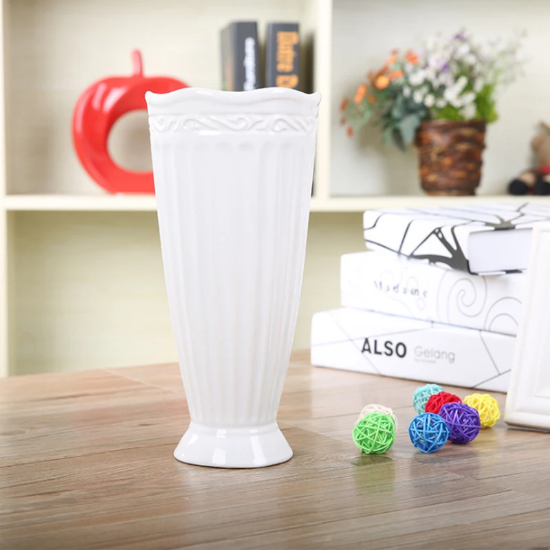 

Цветочная подставка, ваза, белый керамический цветочный горшок, цветочная корзина, скандинавские декоративные вазы для цветов