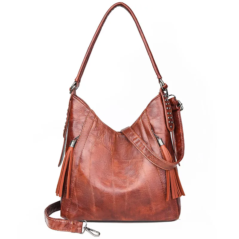 

Luxury Handbags Women Bags Designer Street Vintage Tassel Shoulder Bag Ladies Retro Large Capacity Tote Bags Bolsa Feminina Bag