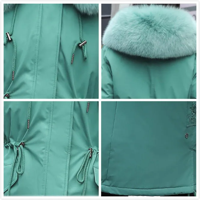 ZQLZ зимние длинные парки Женское пальто 2020 толстые теплые хлопковые с капюшоном