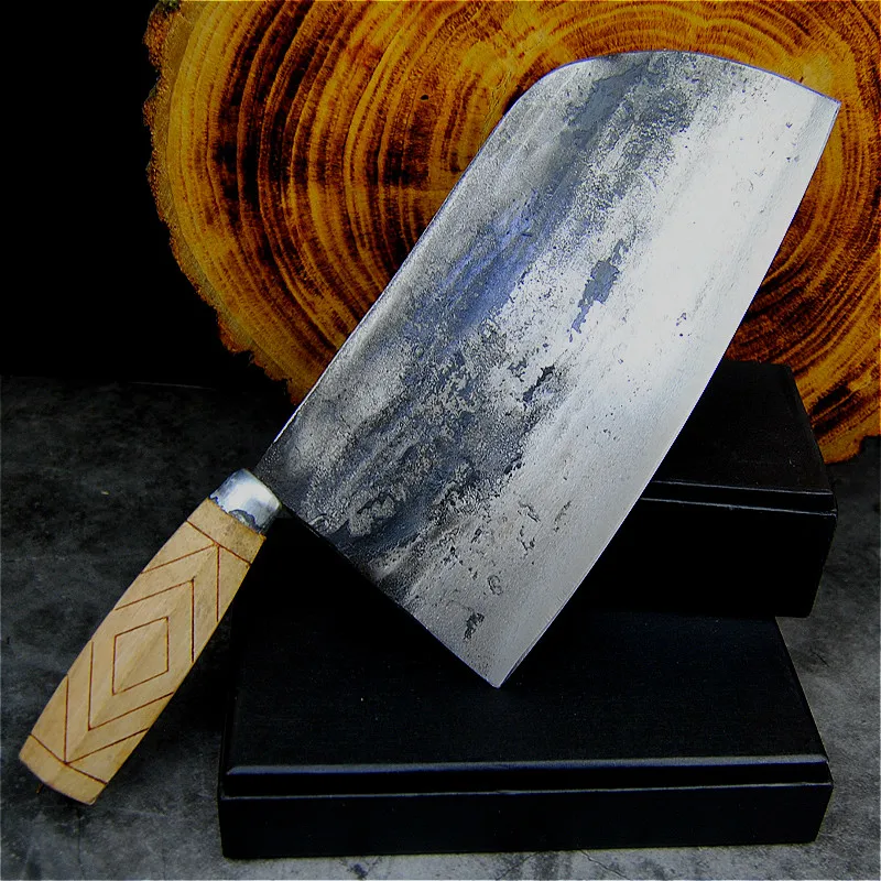 Кухонный нож большие круглые угловые лезвия 8 2 дюйма полностью кованый вручную