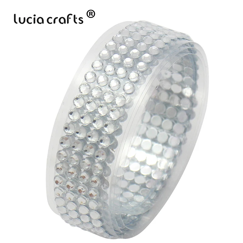 Lucia crafts 18 мм* 50 см красочные акриловые стразы самоклеющиеся ленты пояс Скрапбукинг Материал 1 шт I1011