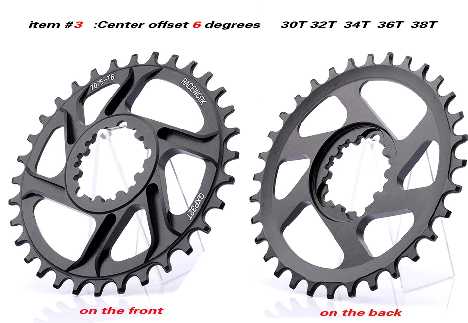 Freies deliv RACEWORK Fahrrad Kettenblatt 32 34 36 38t Engen Breite Fahrrad Kettenblatt Pelz GXP XX1 XO CNC AL7075 kurbelFahrrad