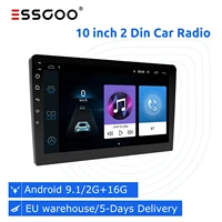 essgoo 10 inch car radio stereo 2 din android 9 autoradio bluetooth multimedia player gps for vw toyota nissan ford kia hyundai