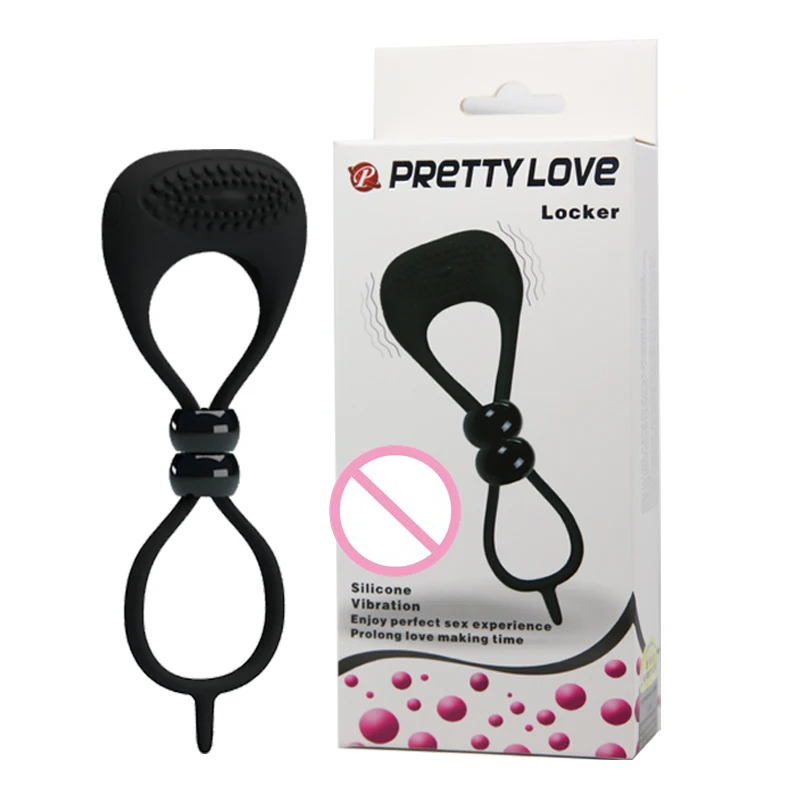 Силиконовое кольцо для пениса PRETTY LOVE регулируемое вибрирующее взрослых