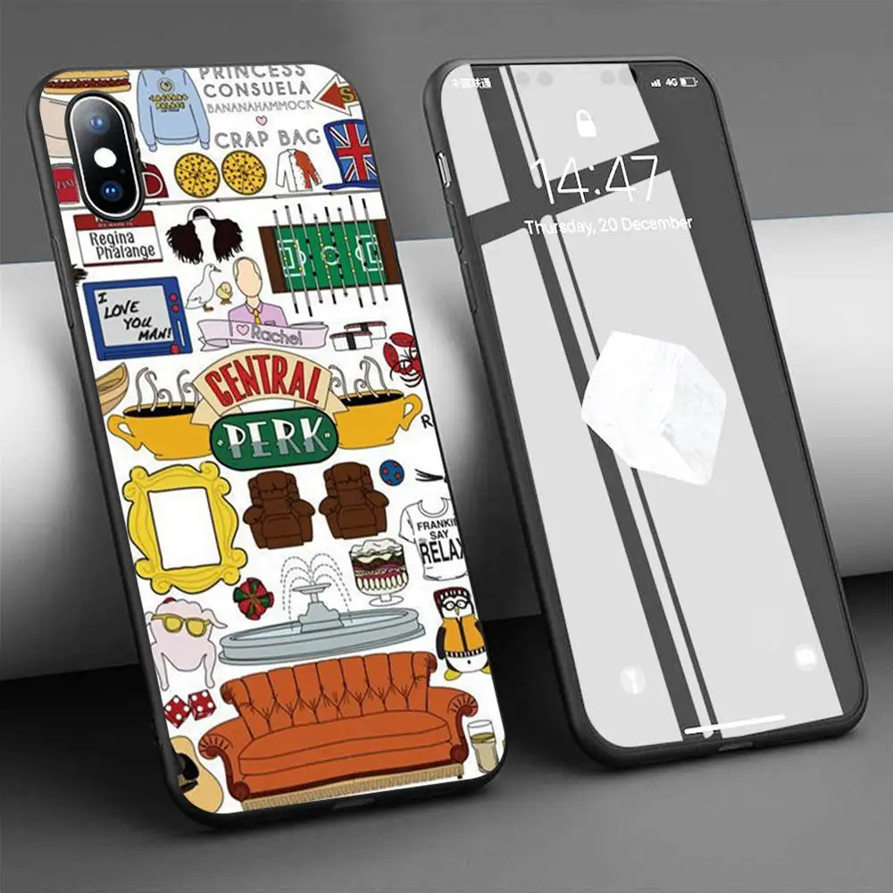 Coque Friends чехлы для телефонов iPhone 11 Pro Max X XR XS SE 5S 6 7 8 6S Plus силиконовый чехол Telefoon Hoesjes |