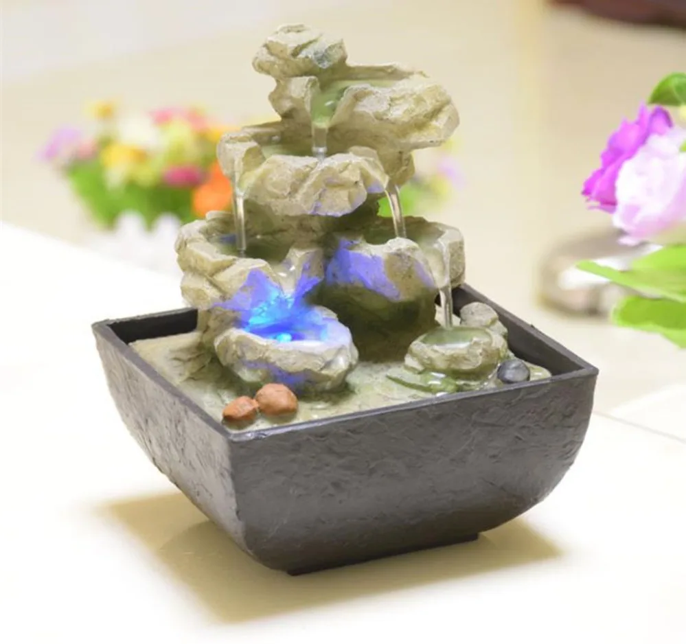 Небольшие источники воды дома Украшение колеса Feng Shui источник из декор для