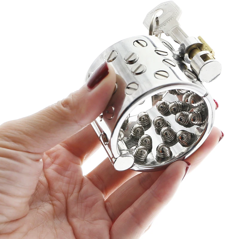 KALI'S зубы острые 4 ряда кольцо Мошонка Кулон Мужской целомудрия устройство калис