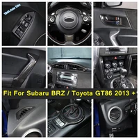 carbon fiber steering wheel central control window switch button for subaru brz toyota gt86 2013 2021 interior parts
