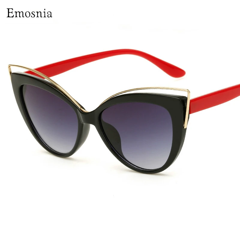 Солнцезащитные очки кошачий глаз для мужчин и женщин пикантные элегантные большие изгибаемые с защитой от