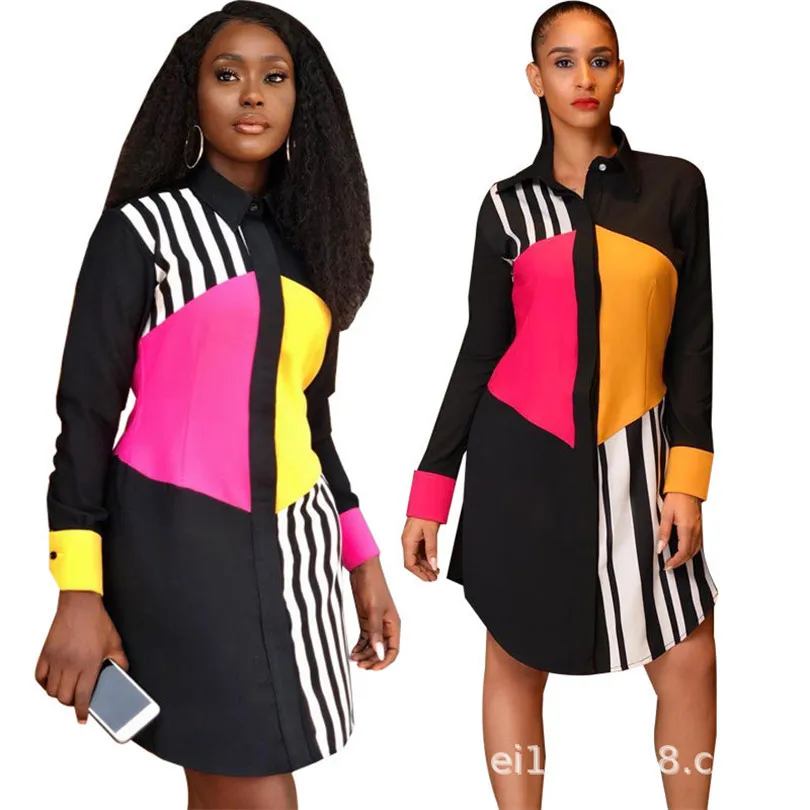 2019 платье Дашики в африканском стиле новый дизайн средней длины с длинными