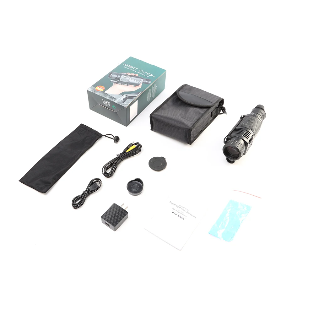 

Digital Night Vision All Black And Red Outer Night Vision 5x40 HD Night Vision Infrared Non-thermal Imaging Thermal Imager