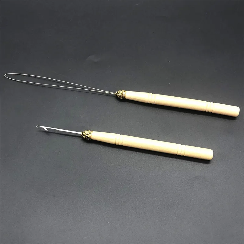 3 шт. иглы из нержавеющей стали с деревянной ручкой|Швейные инструменты и