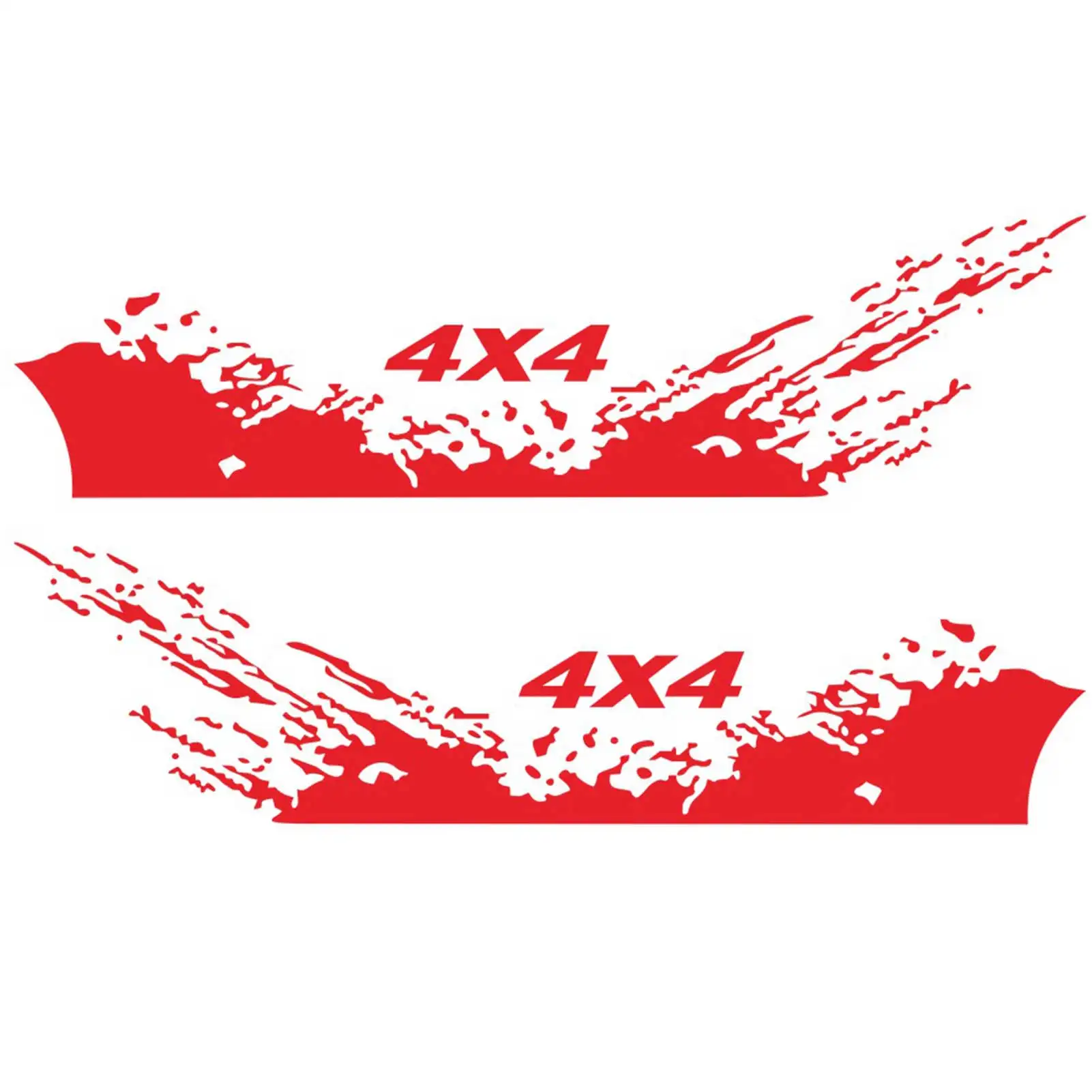 

4PCS Car Full Body Sticker 4X4 Reflective Car Door Window 3D Sticker Whole Vehicle Off-Road La Flower Scratch Stickers 190X50cm