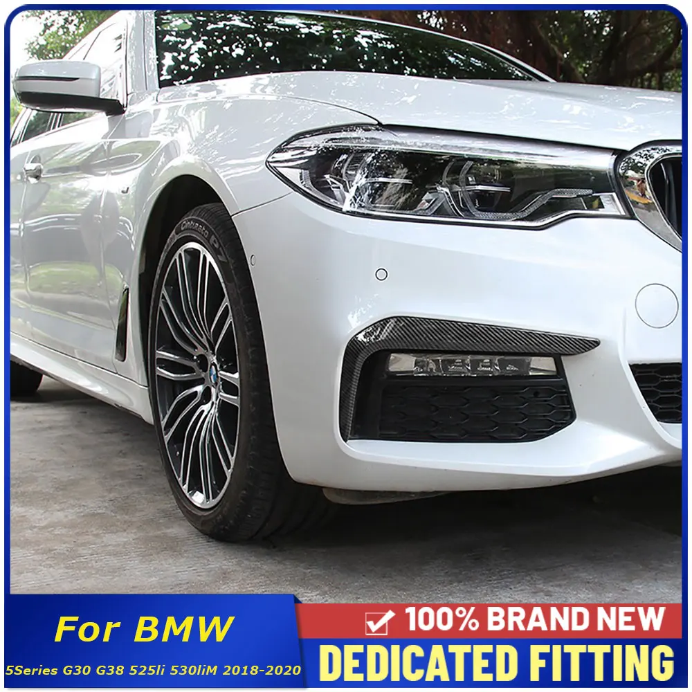 

For BMW 5 Series G30 G38 525li 530liM 2018 2019 2020 Front Fog Light Cover Trims Head Fog Lamp Cover Sticker Auto Parts