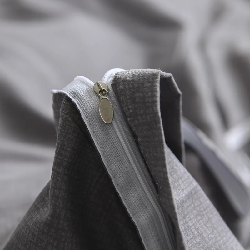 Gray bedding sets fashion duvet cover simple bed flat sheet twin full queen king quilt set luxury single bedclothes | Дом и сад