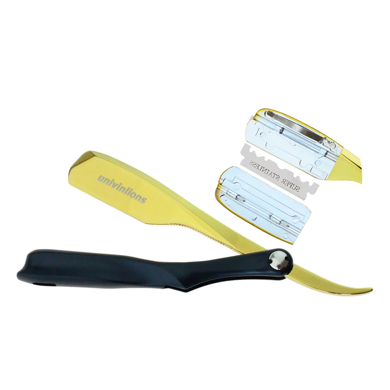 Золотистая Весенняя внутренняя дуральная окантовка складные бритвы для женщин и