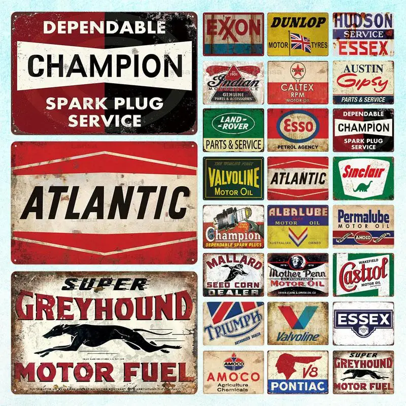 

Металлическая живопись винтажная масляная бензина металлические знаки оловянный плакат ретро Бар Паб гараж автозаправочная станция декор...