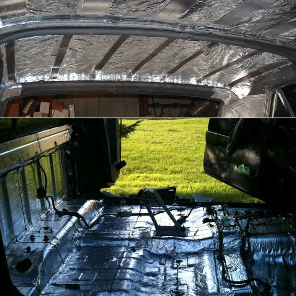 

10mm 50x25cm Car Soundproofing Deadening Mat Heat Sound Insulation Cotton Firewall Auto Hood Door Deadener Foam